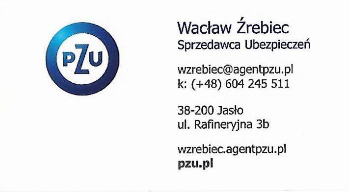 Wacław Źrebiec Agent PZU logo